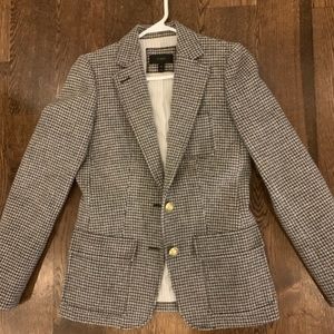 J.Crew Wool Houndstooth Blazer
